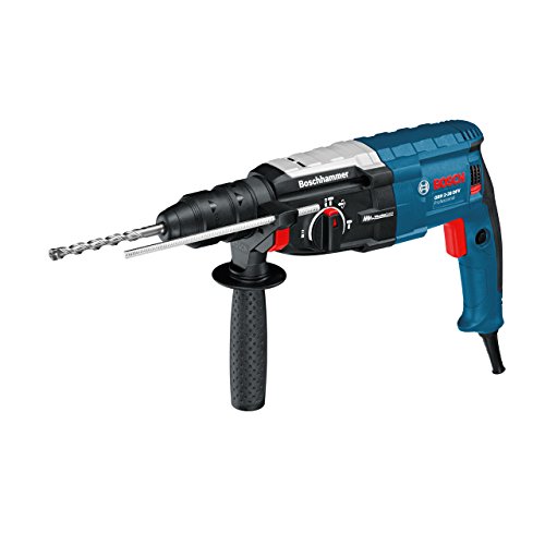 Bosch Professional Bohrhammer GBH 2-28 DFV - 0611267201Rechts-/Linkslauf to Lösen bei verklemmten Bohrern, Kugeltülle to Vorbeugen from Kabelbrüchen, Stufenlose Drehzahlregelung to sauberen Anbohren