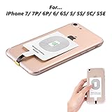 Qi iPhone Receiver WADJET Qi Wireless Charger, Fast Speed Charging Receiver for iPhone 7 / 7 Plus / 6 / 6s / 6 Plus / 5 / 5s / 5c / 5SE Improved Adapter Coil Patch Module Ultra Slim 0.4 MM