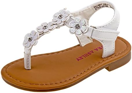Laura Ashley Girls Multi Flower Thong Sandal (Infant, Toddler)