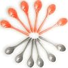 Kerafactum Plastic lepels, kleurrijke eierlepel, kleurrijke lepels, van plastic, 12 plastic lepels, theelepels, uillepel…