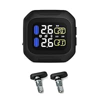 Wind-Susu Motorcycle Tire Pressure Monitoring System Super Waterproof Sun Protection Tpms System M3 TPMS with 2 External Sensors Auto Security Alarm Systems