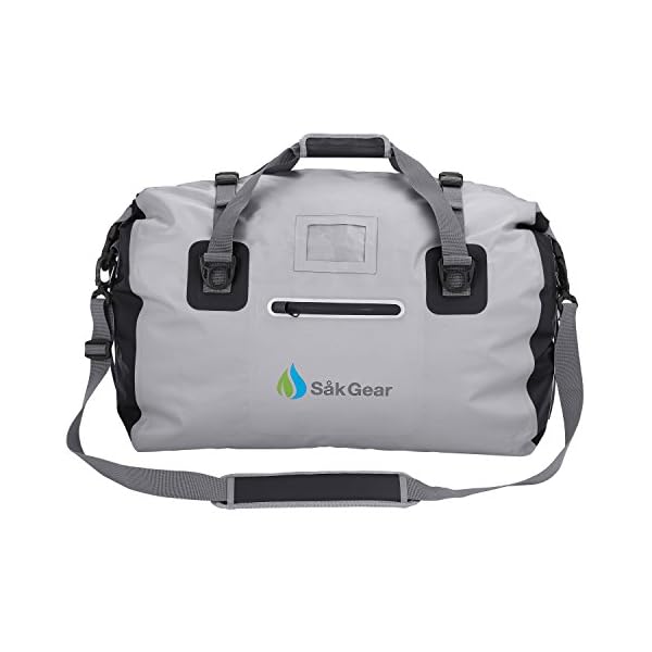 DuffelSak-Waterproof-Duffel-Bag-500D-PVC-60L-Roll-Top-Duffle-with-Welded-Seams-Carry-Handle-Shoulder-Straps-Inner-Zip-Pocket-2-Splash-Proof-Outer-Zip-Pockets-Reflective-Trim DuffelSak-Waterproof-Duffel-Bag-500D-PVC-60L-Roll-Top-Duffle-with-Welded-Seams-Carry-Handle-Shoulder-Straps-Inner-Zip-Pocket-2-Splash-Proof-Outer-Zip-Pockets-Reflective-Trim