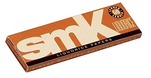 SMK SMOKING PAPER LIQUORICE REGULAR SIZE (PACK OF 3 BOOKLETS)