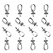 PandaHall Elite 50 Pcs 304 Stainless Steel Cup Pearl Screw Eye Pin Bail Peg Pendants Holder 12x4mm for Half-drilled Beads Charms Jewelry Making