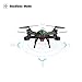 Beebeerun WiFi FPV Quadcopter Drone with Camera Live Video 2.4GHz Headless Mode Altitude Hold One-Key Function VR Headset-Compatible Gravity Induction Damage Resistance (Black Drones with Camera)