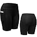 Neleus Women's 3 Pack Workout Compression Shorts with Pocket