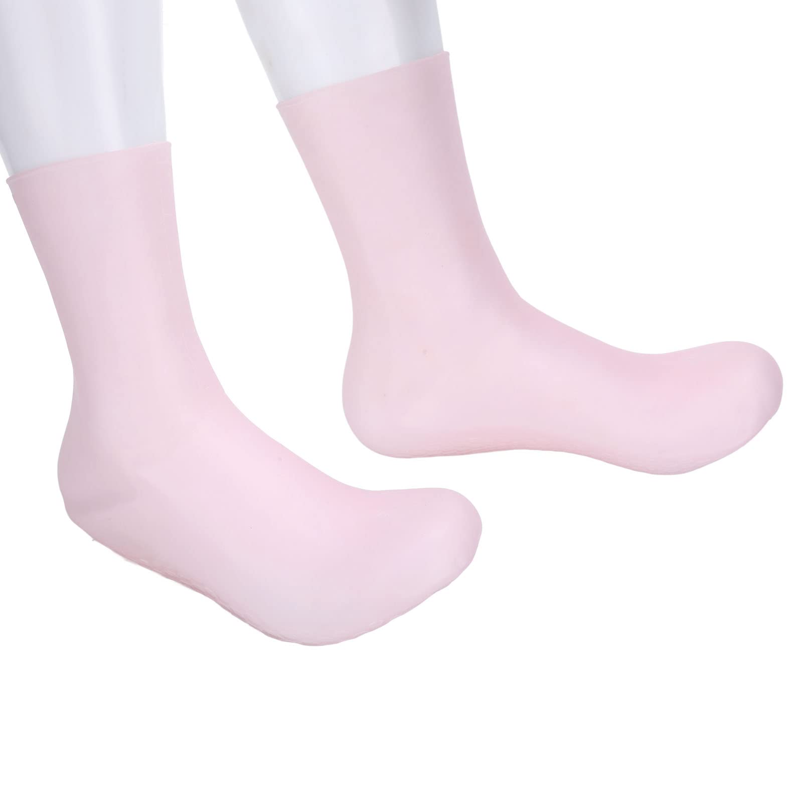 Silicone Gel Socks silicone socks men Improve Drying Silicone Moisturizing Socks, Elastic Silicone Gel Heel Socks, silicone socks for Dry Cracked Foot Skin Home(S 35-39) Moisturising Socks
