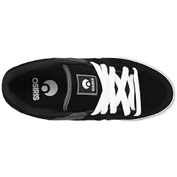 Osiris Men's Tron Vulc Skate Shoe,Black/Grey/Rider