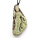 Green Purple Natural Stone Dragon Buddhist Kwan-yin Buddha God Fish Amulet Pendant