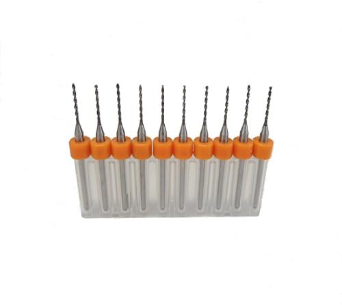 10pcs/Set 0.15mm Hard Alloy PCB Print Circuit Board Carbide Micro Drill Bits Tool