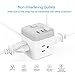 Tessan Power Strip with 3 USB Charge Port and 3 AC Outlets charging station 5 FT Long Cord Gray