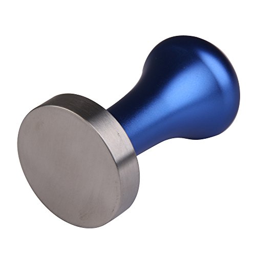 Vktech Blue and Silver Stainless Steel Coffee Tamper 