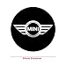 EdwardSmithCars New 4 x 55mm Diameter Mini Cooper Wheel Center Cap Sticker Emblem Self Adhesive for Flat Surfaces