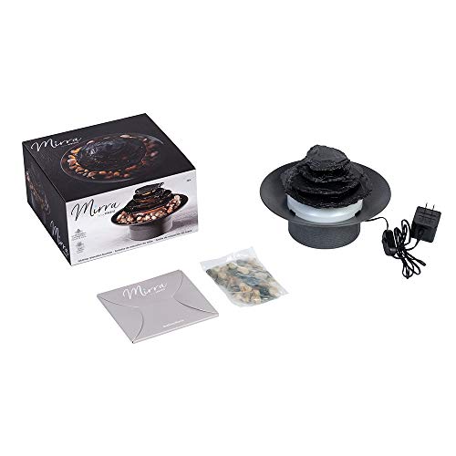 HoMedics Zen Relaxation Tabletop Fountain with Natural Water Sounds and