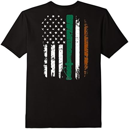 Men's Irish Police T-Shirts Gifts For Patrick's Day XL Black