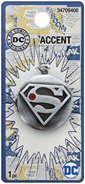 Cousin of America Cousin DC Comic Accent Locket Superman Silver Slr