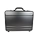 World Traveler European-Style Gun Metal Aluminum Laptop Attache Case, Silver, One Size