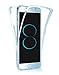 Galaxy S8 Plus Case,PHEZEN Scratch Proof 360 Front and Back Full Body Protection Transparent Flexible TPU Bumper Case Anti-Scratch Protective Case for Samsung Galaxy S8 Plus, Blue