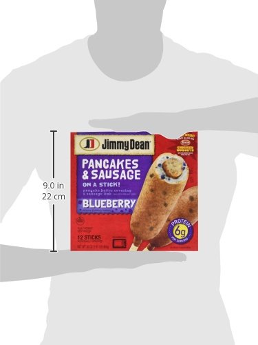Jimmy Dean, Pancakes & Sausage on a Stick, Blueberry, 12 ct (frozen)