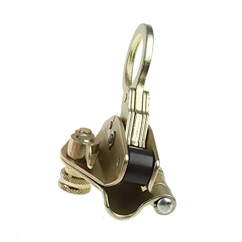 Sanmum 25KN Rope Grab Climbing Ascender Rigger Mountaineering Fall Protection Gear for 1/2" - 5/8" Rope