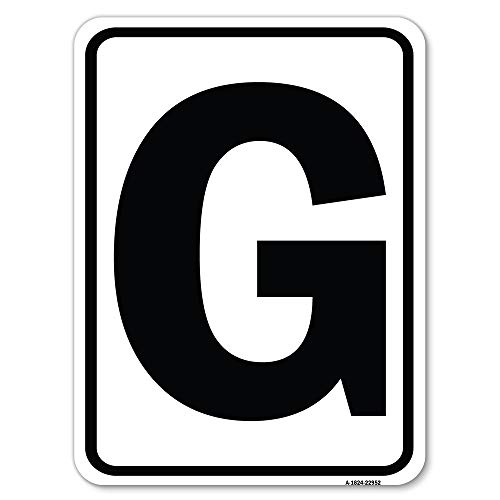 Sign with Letter G | 18" X 24" Heavy-Gauge Aluminum Rust Proof Parking Sign | P…