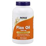 NOW Foods Flax Oil 1000mg, 250 Softgels