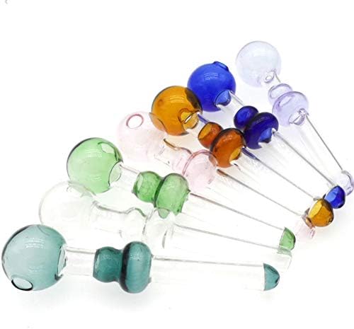 DGUDGI Gourd Shape Glass Items 4.71 Inches Length Random Color (3)