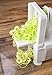Paderno World Cuisine 4-Blade Folding Vegetable Slicer / Spiralizer Pro, Counter-Mounted and includes 4 Different Stainless Steel Blades