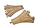 Right Track Toys Wooden Train Track Piece: 2 Double Curved Switch Tracks 100% Compatible with All Major Brands Including Thomas Wooden Railway System