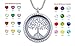 JOLIN Family Tree of Life Floating Necklace Locket Crystal Pendant All Birthstone Charms Include, Best Gift for Boy, Mom, Aunt, Friend, Grandma, Wife, Girlfriend