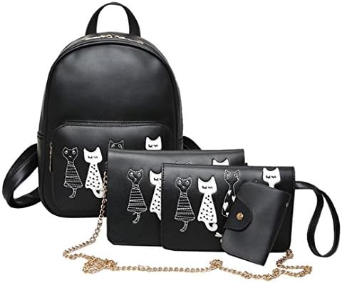 4pcs/PU leather ladies shoulder bag