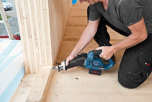 Bosch Professional 18V System Akku Säbelsäge GSA 18V-32 (230 mm Schnitttiefe in Holz, inkl. 1x Sägeblatt, ohne Akkus und… – Bild 7