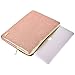 Laptop Sleeve Case Bag 13inch- Waterproof Glitter PU Leather Protective Cases Cover Compatible 13.3 Inch MacBook Air Pro Retina /Surface Laptop, Rose Gold