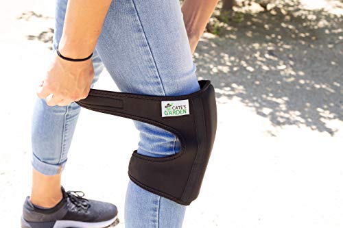 Cate's Garden Knee Pads - Soft Comfort Gardening Kneepads for The Home Gardener - Gel Cushion, Neoprene, Water-Resistant Construction for Men and Women