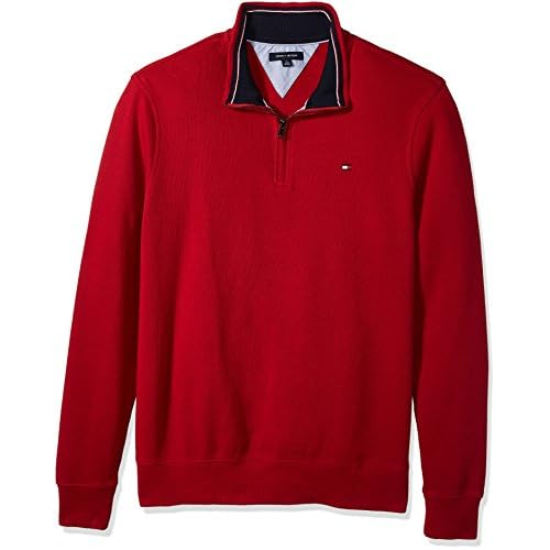tommy hilfiger quarter zip pullover