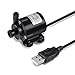 ECEEN Water Pump 43GPH Micro Brushless Motor & Amphibious Submersible Pumps USB DC Powered Supply for Aquarium Fish Tank Fountain Pond and More