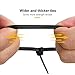 GOOACC Heavy Duty 8 Inch, Ultra Strong Plastic Multi-Purpose Cable Zip Ties 100-Pack, Black