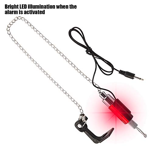 Dilwe Fisch Bissanzeiger, Elektronische LED Helle Fischerei Kettenbissanzeiger Kettenaufhänger Swinger für Angeln im… – Bild 7