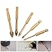OCGIG 5 Pcs Hex Shank Glass & Tile Drill Bit Set, 3mm, 4mm, 6mm, 8mm, 10mm