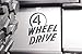 Jeep Wrangler Willys Wheeler 4 WHEEL DRIVE Sticker Decal Emblem Mopar OEM