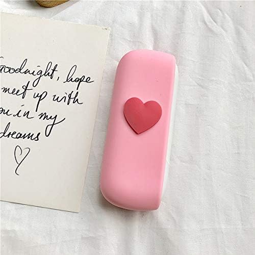 Relubby Electronic Protective Cigarette Case, Iqos 3.0 Waterproof Silica Gel Cigar Box, Portable Wallet Waist Bag Travel Accessories,Pink