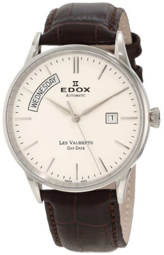 Edox men s 83007 3 ain les vauberts automatic watch