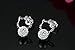 Adorable Woman Sterling Silver Novelty Cute Hello Kitty Crystal Eardrop Stub Earrings For Girl Women Lady