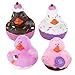 WAYPOR Valentine’s Day 12 Sweet Treat Cupcake Ice Cream Rubber Duckies, Super Cute Fun Novelty Ducks, Assorted Colors & Design, Perfect for Valentine’s Day or Any Holiday Decorations, (12 Pack)