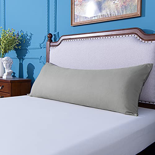NTBAY 100 Brushed Microfiber Body Pillow Cover, Ultra Soft and Cozy Envelope Closure Full Body