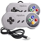 2 Pack USB Controller for SNES Retro Gaming, miadore USB Classic Gamepad Joypad Gamestick for Windows PC MAC Linux Raspberry Pi 3