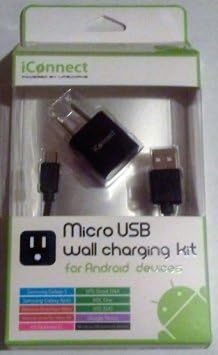 iConnect micro USB wall charging kit - Black