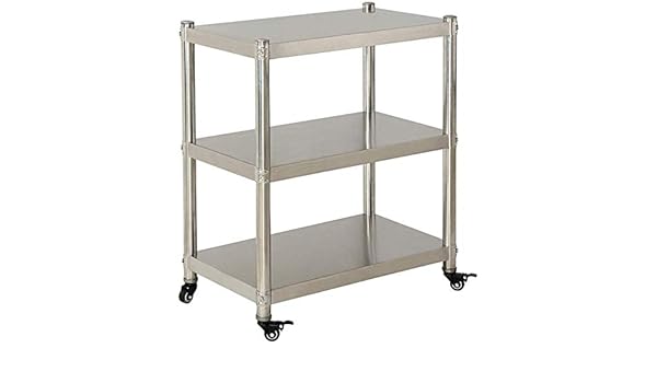 YZjk Estante móvil Cocina Acero Inoxidable Carrito Rack Piso Horno ...