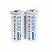 ON THE WAY®8PCS 16340 2000mAh 3.6V White Rechargeable Battery for flashlight torch light