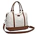 Ulgoo Travel Tote Bag Carry On Shoulder Bag Overnight Duffel in Trolley Handle (Beige)